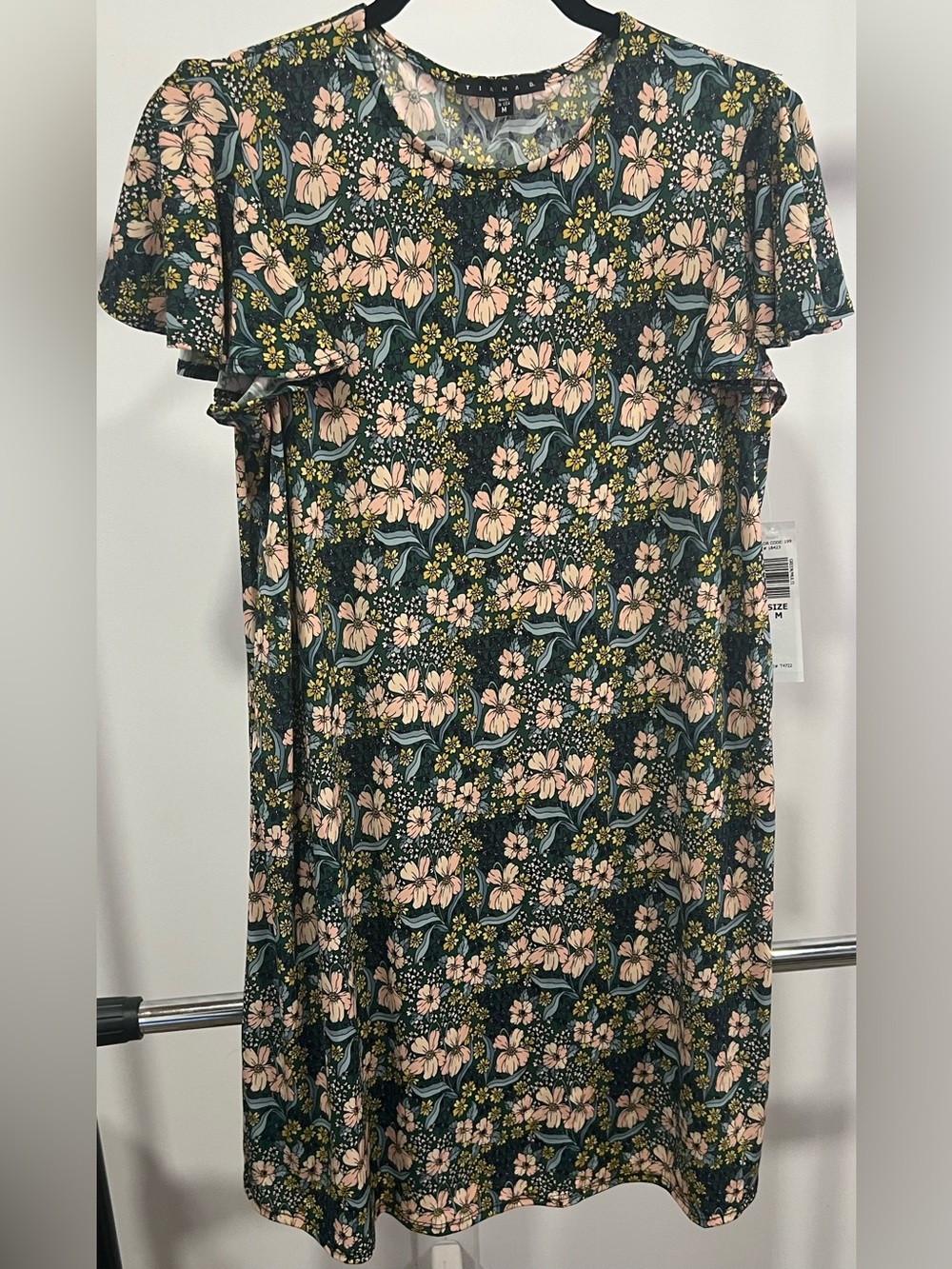 NWT Tiana B. Green/Multicolor Dress Size M